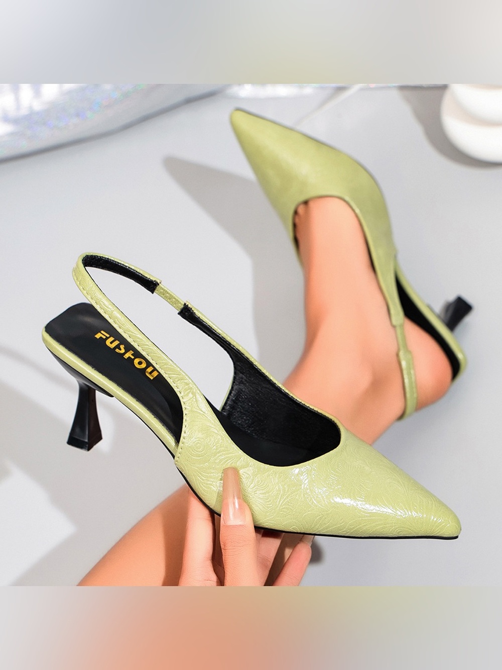 Point Toe Slingback Pumps